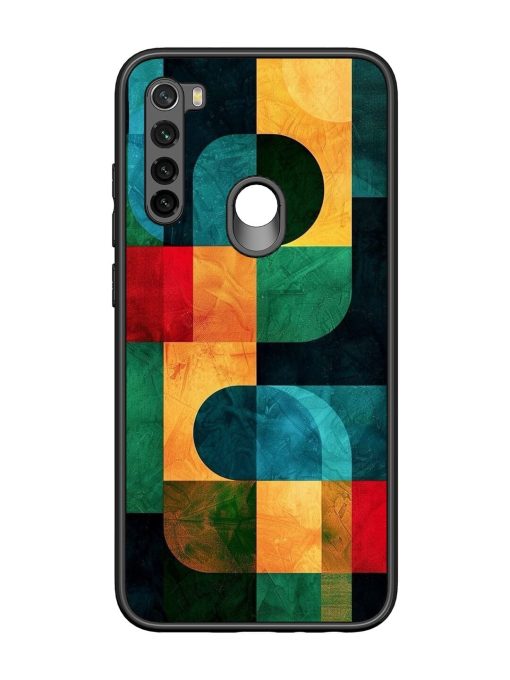 Geometric Harmony Glossy Soft Edge Case for Xiaomi Redmi Note 8 Chachhi