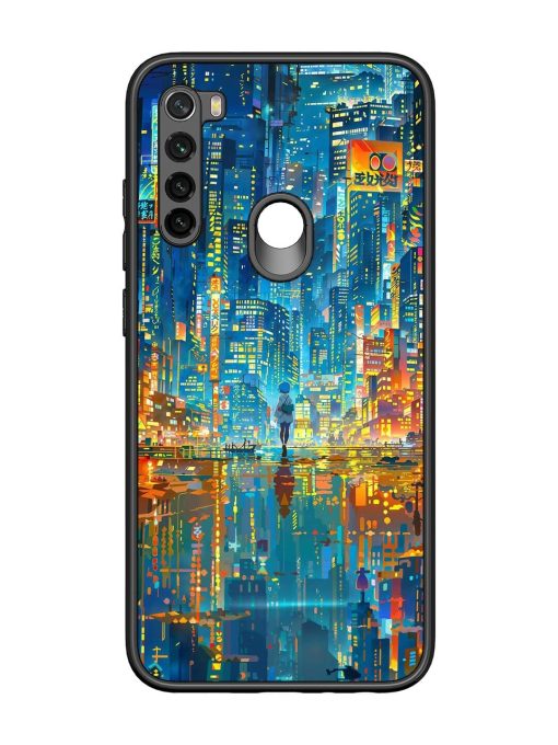 Neon Metropolis Glossy Soft Edge Case for Xiaomi Redmi Note 8 Chachhi