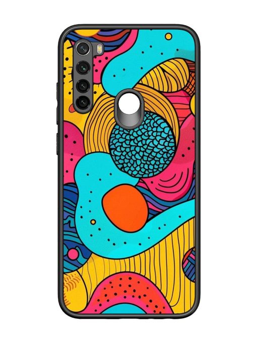 Psychedelic Patterns Glossy Soft Edge Case for Xiaomi Redmi Note 8 Chachhi