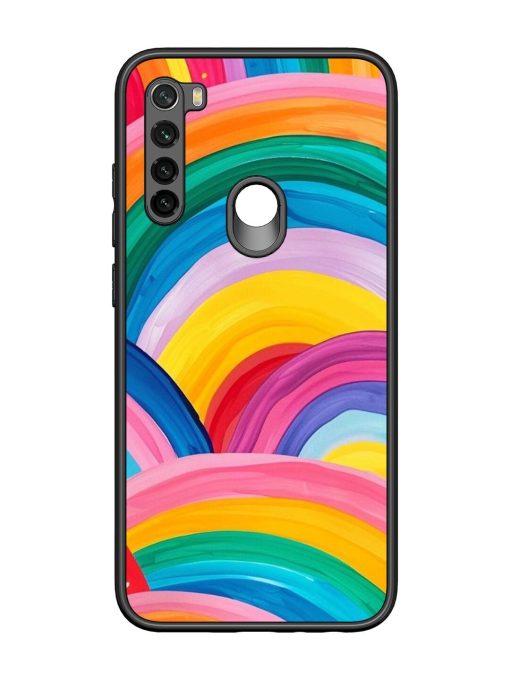 Rainbow Symphony Glossy Soft Edge Case for Xiaomi Redmi Note 8 Chachhi