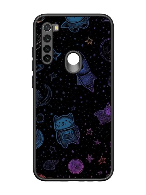 Cosmic Cat Chaos Glossy Soft Edge Case for Xiaomi Redmi Note 8 Chachhi