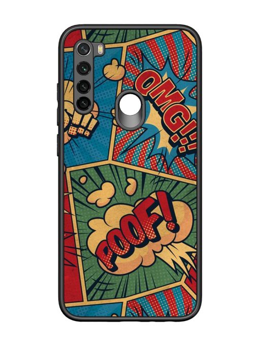 Comic Book Chaos Glossy Soft Edge Case for Xiaomi Redmi Note 8 Chachhi