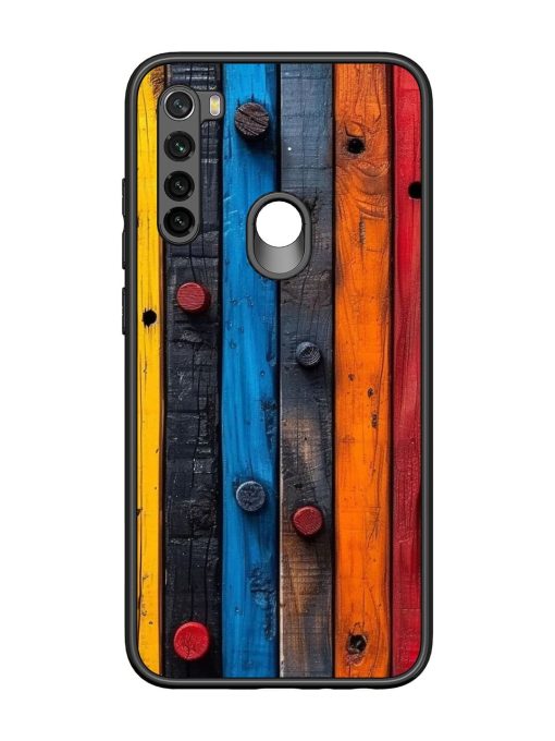 Rainbow Plank Glossy Soft Edge Case for Xiaomi Redmi Note 8 Chachhi