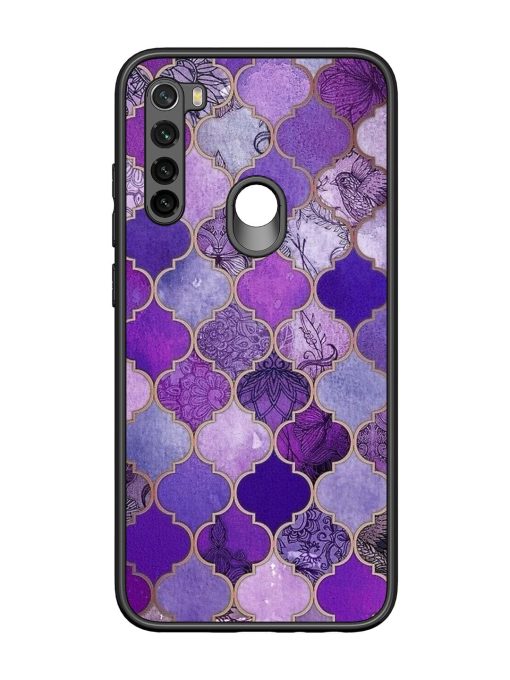 Purple Mosaic Magic Glossy Soft Edge Case for Xiaomi Redmi Note 8 Chachhi