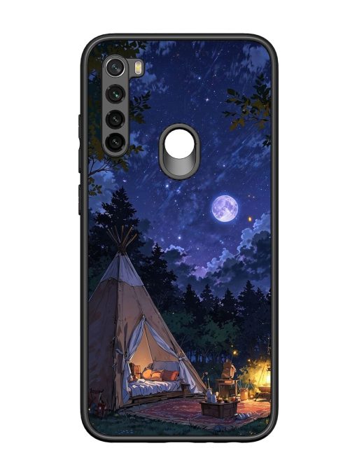 Moonlight Camping Glossy Soft Edge Case for Xiaomi Redmi Note 8