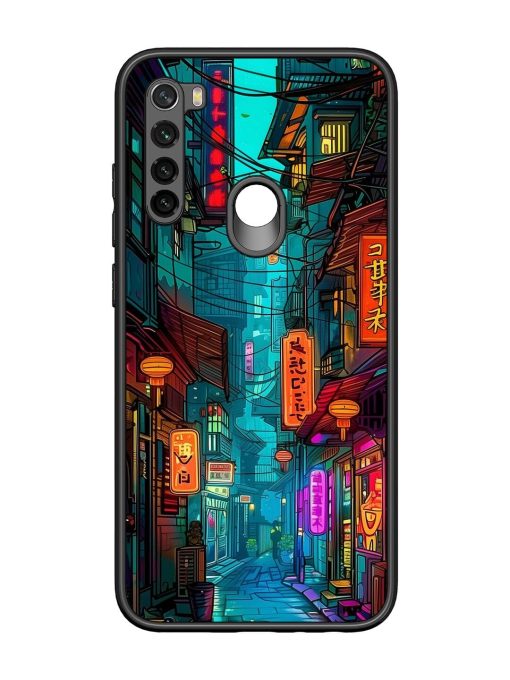 Neon Nightscape Glossy Soft Edge Case for Xiaomi Redmi Note 8 Chachhi