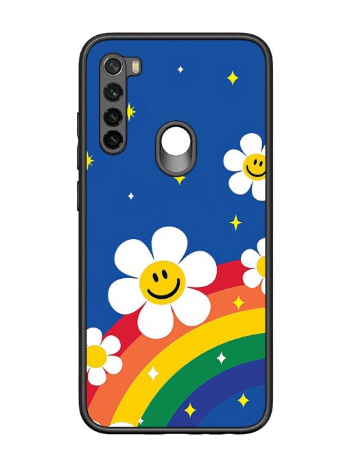 Happy Daisies And Rainbow Sky Glossy Soft Edge Case for Xiaomi Redmi Note 8 Chachhi