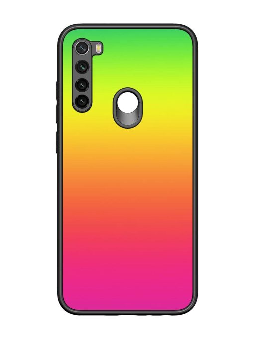 Rainbow Gradient Glossy Soft Edge Case for Xiaomi Redmi Note 8 Chachhi