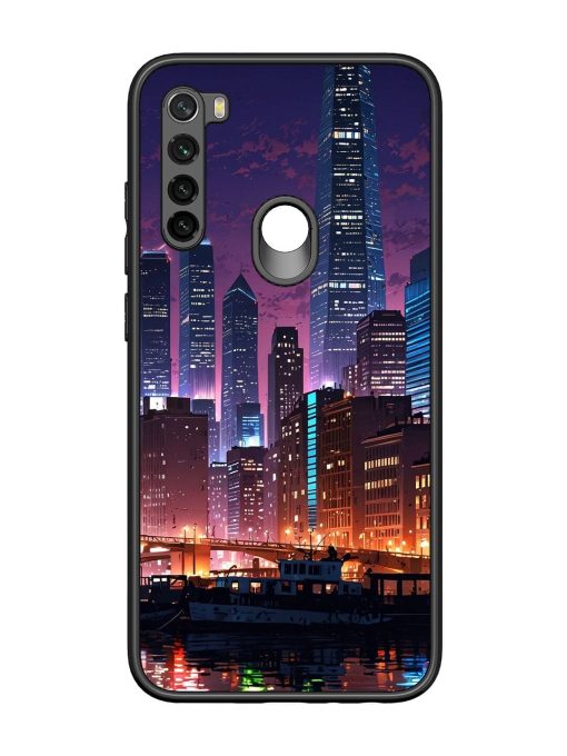 Neon Nightscape Glossy Soft Edge Case for Xiaomi Redmi Note 8 Chachhi