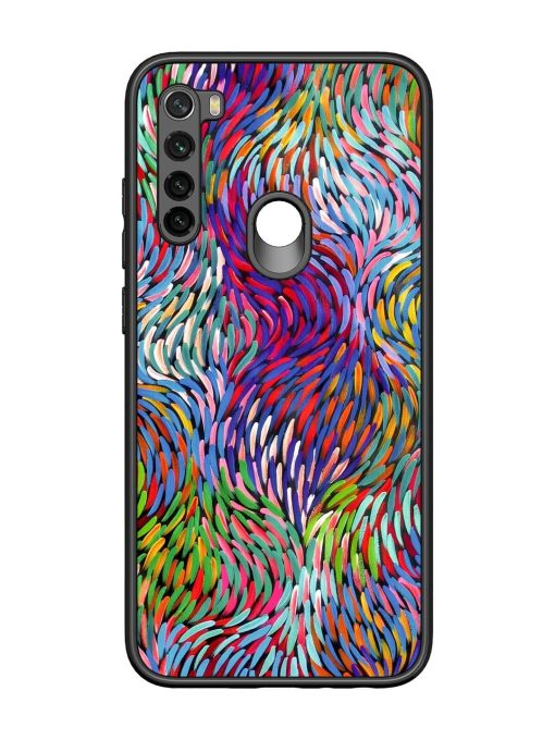 Vibrant Waves Glossy Soft Edge Case for Xiaomi Redmi Note 8 Chachhi