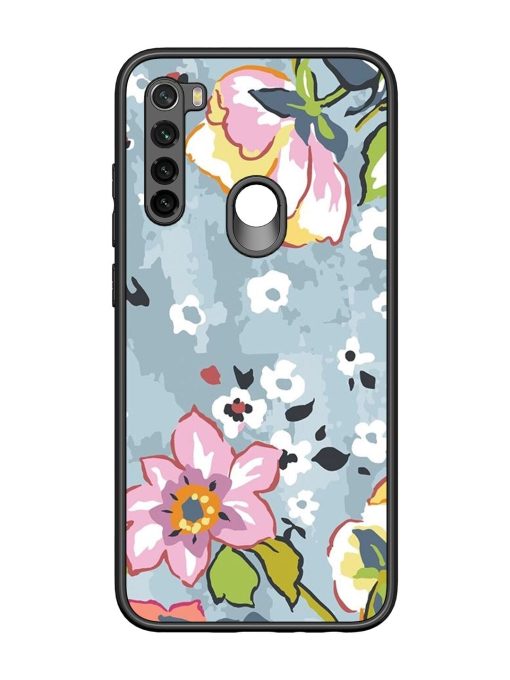 Floral Fantasy Glossy Soft Edge Case for Xiaomi Redmi Note 8 Chachhi