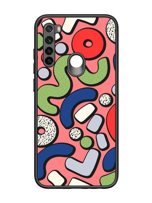 Groovy Geometric Shapes Glossy Soft Edge Case for Xiaomi Redmi Note 8 Chachhi