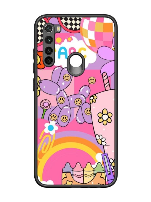 Whimsical Y2K Chaos Glossy Soft Edge Case for Xiaomi Redmi Note 8 Chachhi