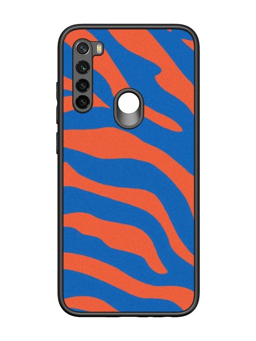 Zebra Stripes In Blue And Orange Glossy Soft Edge Case for Xiaomi Redmi Note 8 Chachhi