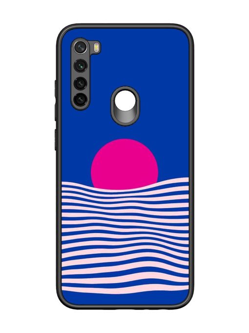 Pink Sunset Over Blue Waves Glossy Soft Edge Case for Xiaomi Redmi Note 8 Chachhi