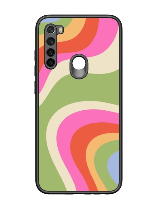 Wavy Rainbow Wonderland Glossy Soft Edge Case for Xiaomi Redmi Note 8 Chachhi