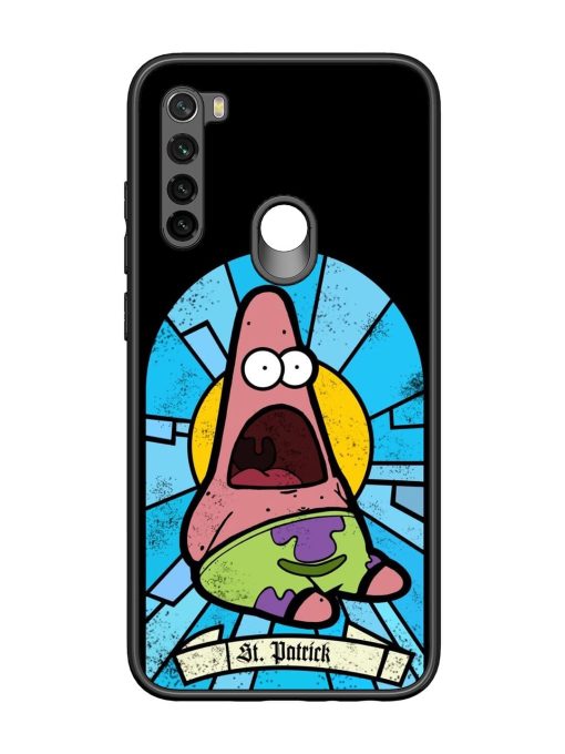 St. Patrick'S Day Stained Glass Patrick Star Glossy Soft Edge Case for Xiaomi Redmi Note 8 Chachhi