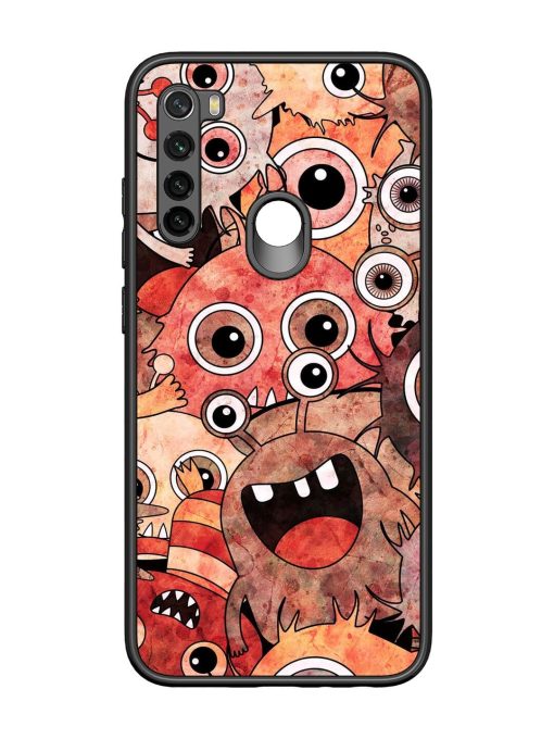 Monster Mash Glossy Soft Edge Case for Xiaomi Redmi Note 8 Chachhi