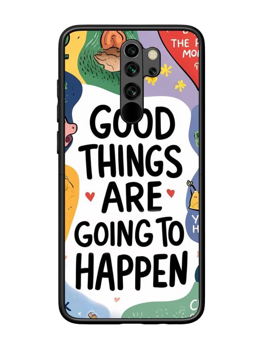 Uplifting Scribbles Glossy Soft Edge Case for Xiaomi Redmi Note 8 Pro Chachhi