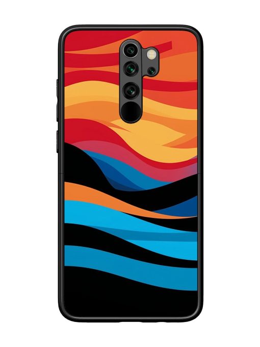 Blazing Currents Glossy Soft Edge Case for Xiaomi Redmi Note 8 Pro Chachhi