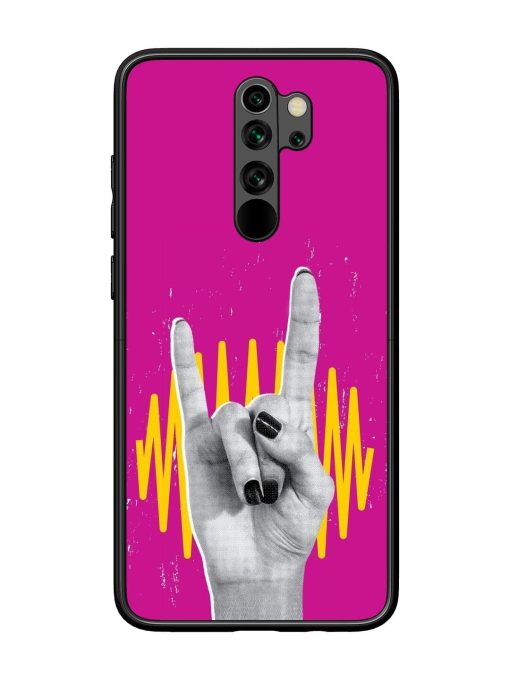 Rock Hand Glossy Soft Edge Case for Xiaomi Redmi Note 8 Pro Chachhi