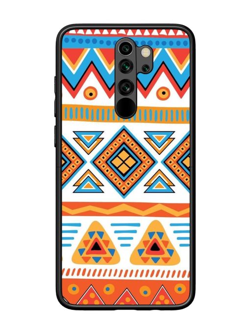 Vibrant Tribal Pattern Glossy Soft Edge Case for Xiaomi Redmi Note 8 Pro Chachhi