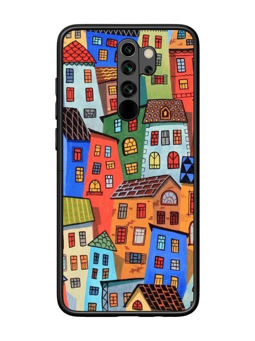 Rainbow House Glossy Soft Edge Case for Xiaomi Redmi Note 8 Pro Chachhi