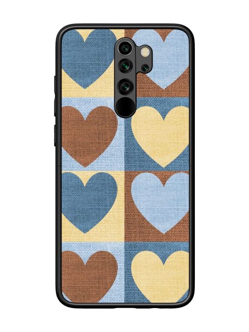 Hearts On Canvas Glossy Soft Edge Case for Xiaomi Redmi Note 8 Pro Chachhi