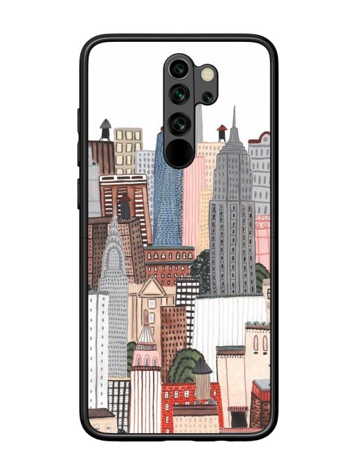 Cityscape Dreams Glossy Soft Edge Case for Xiaomi Redmi Note 8 Pro Chachhi