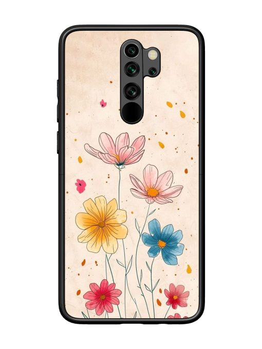 Delicate Bloom Glossy Soft Edge Case for Xiaomi Redmi Note 8 Pro Chachhi