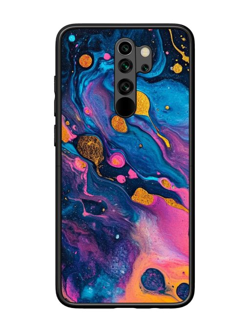 Cosmic Swirl Glossy Soft Edge Case for Xiaomi Redmi Note 8 Pro Chachhi