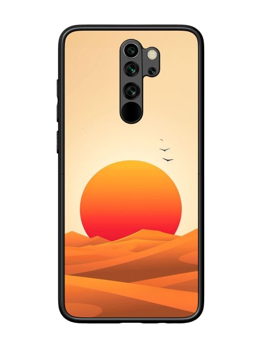 Desert Sunset Glossy Soft Edge Case for Xiaomi Redmi Note 8 Pro Chachhi