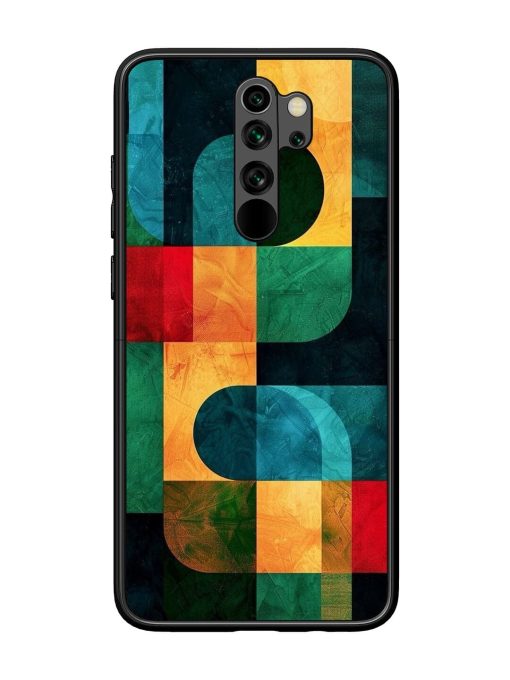 Geometric Harmony Glossy Soft Edge Case for Xiaomi Redmi Note 8 Pro