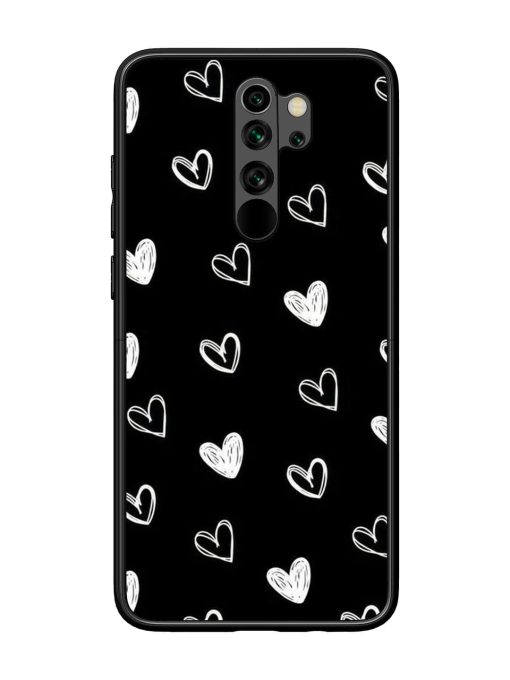 Scattered Hearts Glossy Soft Edge Case for Xiaomi Redmi Note 8 Pro