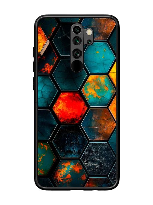 Hexagon Hive Glossy Soft Edge Case for Xiaomi Redmi Note 8 Pro