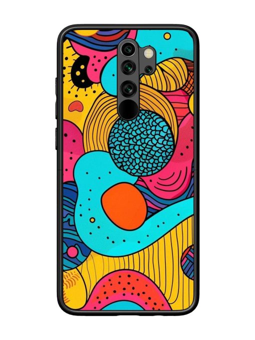 Psychedelic Patterns Glossy Soft Edge Case for Xiaomi Redmi Note 8 Pro Chachhi