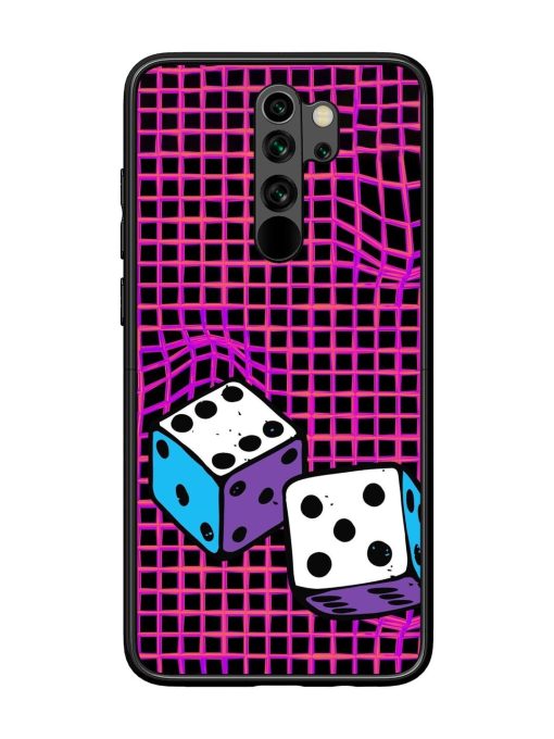 Glitched Dice Glossy Soft Edge Case for Xiaomi Redmi Note 8 Pro Chachhi