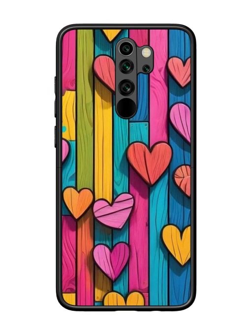 Rainbow Of Hearts Glossy Soft Edge Case for Xiaomi Redmi Note 8 Pro Chachhi