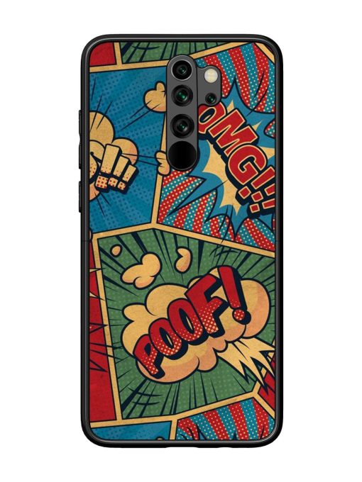 Comic Book Chaos Glossy Soft Edge Case for Xiaomi Redmi Note 8 Pro Chachhi