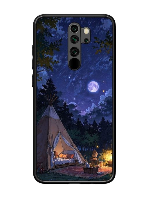 Moonlight Camping Glossy Soft Edge Case for Xiaomi Redmi Note 8 Pro Chachhi