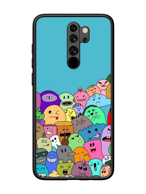 Monster Mash Glossy Soft Edge Case for Xiaomi Redmi Note 8 Pro Chachhi