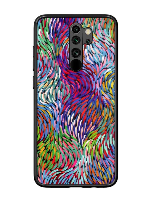 Vibrant Waves Glossy Soft Edge Case for Xiaomi Redmi Note 8 Pro