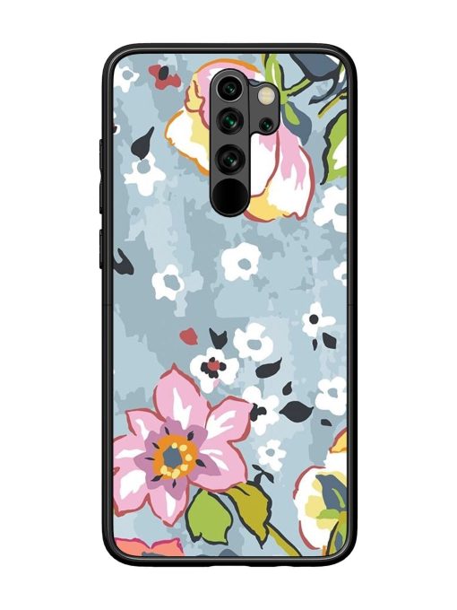 Floral Fantasy Glossy Soft Edge Case for Xiaomi Redmi Note 8 Pro Chachhi