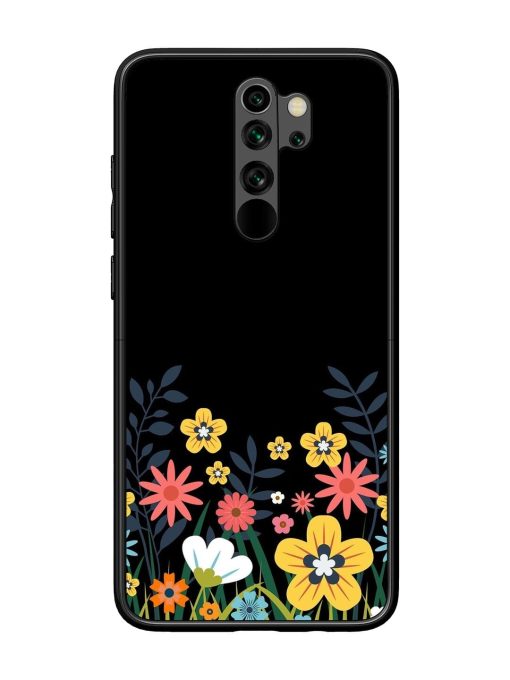 Floral Night Sky Glossy Soft Edge Case for Xiaomi Redmi Note 8 Pro