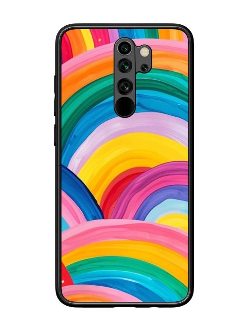 Rainbow Cascade Glossy Soft Edge Case for Xiaomi Redmi Note 8 Pro Chachhi