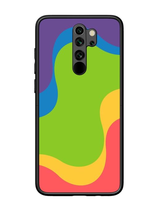 Wavy Rainbow Wonderland Glossy Soft Edge Case for Xiaomi Redmi Note 8 Pro Chachhi