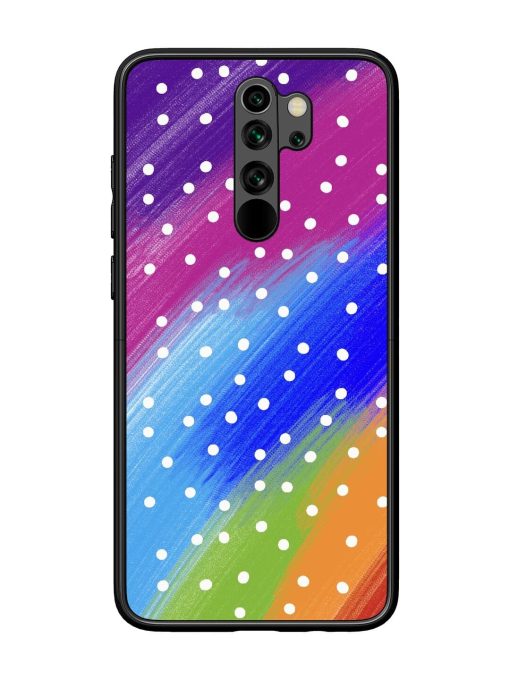 Rainbow Polka Dot Dream Glossy Soft Edge Case for Xiaomi Redmi Note 8 Pro