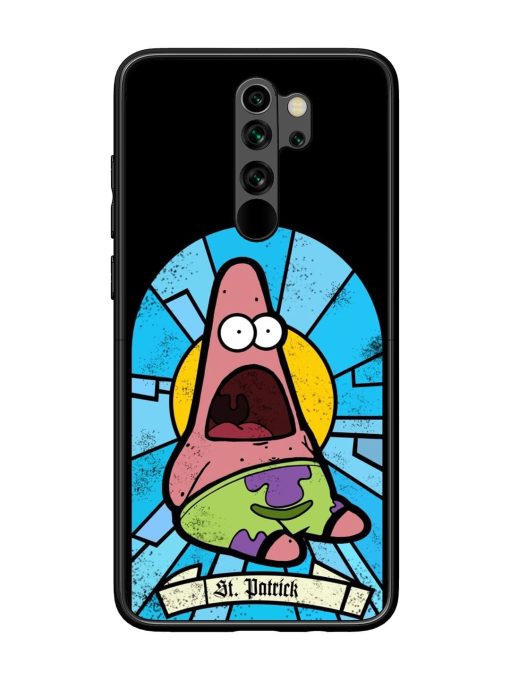 St. Patrick'S Day Stained Glass Patrick Star Glossy Soft Edge Case for Xiaomi Redmi Note 8 Pro Chachhi