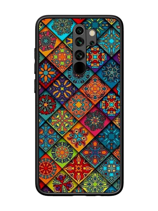 Patchwork Mandala Mosaic Glossy Soft Edge Case for Xiaomi Redmi Note 8 Pro