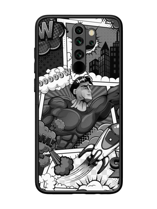 Comic Book Chaos Glossy Soft Edge Case for Xiaomi Redmi Note 8 Pro Chachhi